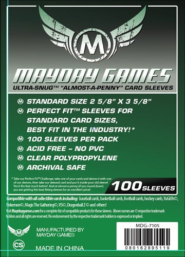 Mayday Games - Ultra Snug Penny Sleeves (100 pack)